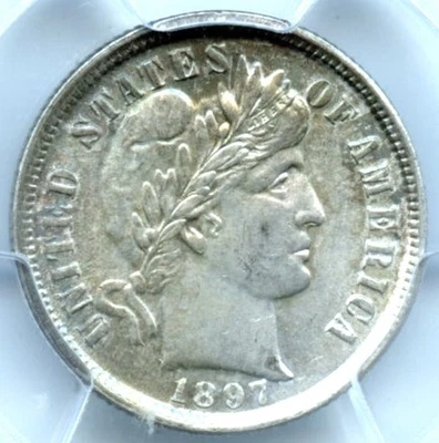 1897 Barber Dime, PCGS MS62 - Image 1 of 3