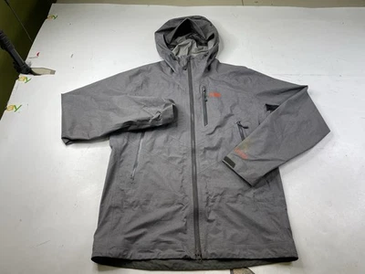 Chaqueta Outdoor Research Para Hombres L Optimizer Goretex Active Lluvia Con Capucha Gris Naranja Foto 1 de 4