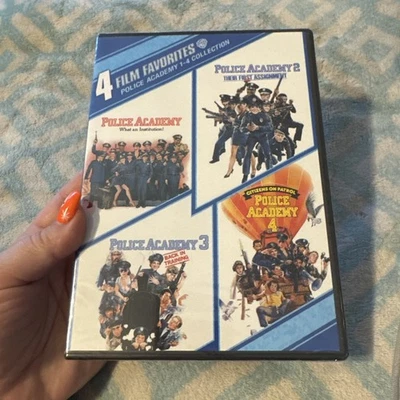 Police Academy 1 2 4 & 4 DVD Film Collection NEW SEALED - Image 1 of 4