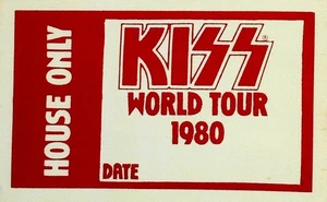 Kiss world tour 1980 House pass - Picture 1 of 2