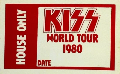 Kiss world tour 1980 House pass - Image 1 of 2