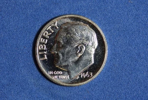 1963 - ROOSEVELT ONE DIME #P31441 - Bild 1 von 2