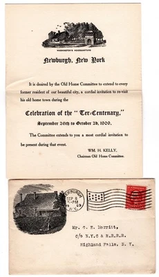 1909 Newburgh NY Flag - Hudson Fulton Celebration - Image 1 of 4