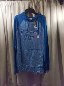 NBA Philadelphia 76ers blau und grau leichter Hoodie Größe L - Bild 1 von 10