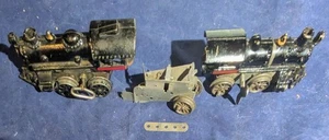 Vintage Lot Bing Hafner Ives? Vorkrieg Spur O Gusseisen Lok Aufziehuhrwerk - Bild 1 von 13