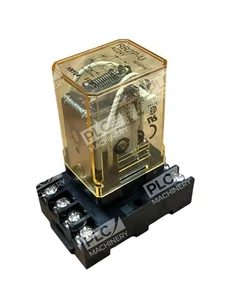 IDEC HNY04 50/60Hz AC24V Relay W/ 10A 300V Base SR2P-06 RR2P-U - Picture 1 of 3
