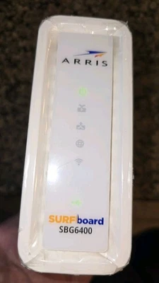 ARRIS SURFboard SBG6400 8x4 DOCSIS 3.0 Cable Modem  Wi-Fi Router White - Image 1 of 4