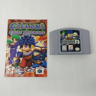 Goemon's Great Adventure (Nintendo 64) N64 Cartridge & Manual AUTHENTIC & TESTED - Image 1 of 4