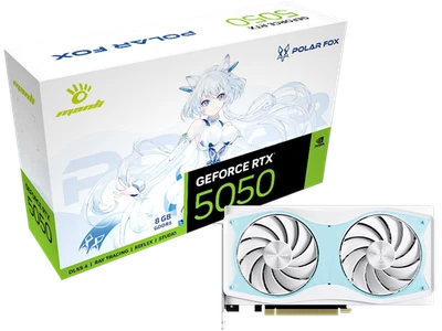 Manli Polar Fox GeForce RTX 5050 OC 8GB GDDR6 GPU Graphics Card - Image 1 of 4