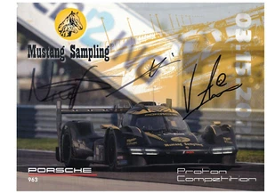 Tarjeta de héroe Porsche 963 2025 de muestreo Mustang 12 horas de Sebring - firmada - Imagen 1 de 2