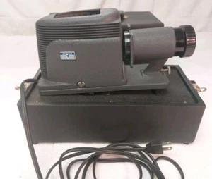 Argus Model 200 Vintage Slide Projector W/Case Works+Fan USA Pictures VGC Black - Picture 1 of 17