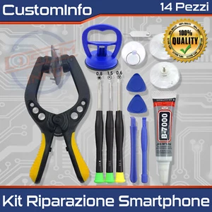 14 in 1 Kit Smontaggio Riparazione Cellulari Smartphone e Tablet, Set Utensili - Foto 1 di 6