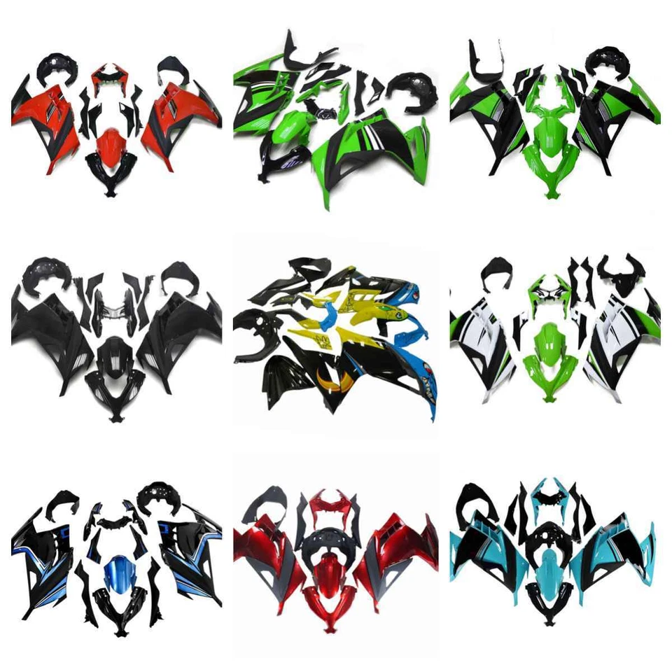 Kit de carenados de plástico para carrocería Kawasaki EX300R Ninja 300 2013 - 2017 14 15 16 Foto 1 de 1