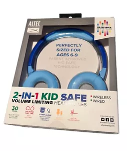 Electronics Headphones NEW Altec 30 Hours Kid Safe Wired Wireless Gift Free Ship - Picture 1 of 3