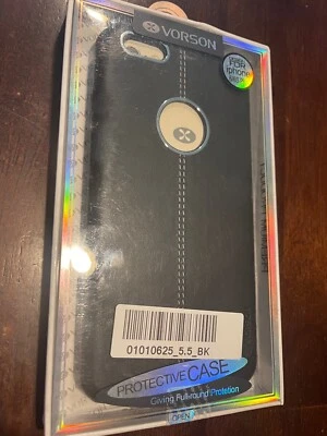 Lot of 2 New Vorson Faux Leather Slim Case for iPhone 6/6s Plus - Black/Navy... - Image 1 of 4