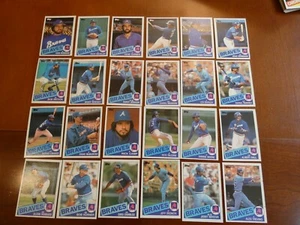 1985 TOPPS BASEBALL CARD TEAM LOT BRAVES  24  CARDS - Picture 1 of 1