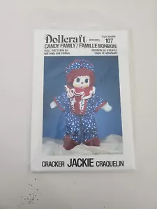 Vintage Uncut Dollcraft Candy Family Style 107 Cracker Jackie Doll Pattern... - Picture 1 of 10