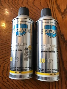 (2) NEW - SPRAYON LU 103 Rust Breaker Penetrant 10 oz Cans #S00103 - Picture 1 of 11