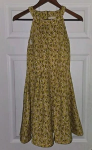 Copper Key Damen A-Linie senfgelb Blumen Kleid Größe Small - Bild 1 von 3