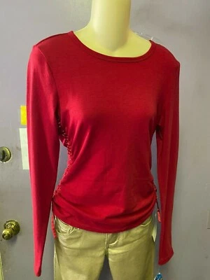 Blusa Energie Roja Manga Larga Talla M Nueva con Etiquetas Foto 1 de 2