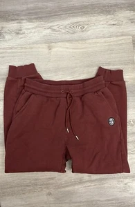 Sergio Tacchini Red Men's Joggers Ribbed Bottoms Size Small - Picture 1 of 11