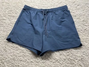 Allbirds Natural Run Shorts Damen Größe M blau Merinowollmischung Gummibund - Bild 1 von 10