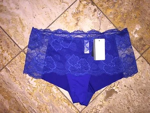 NWT Wacoal Blue Vision Boyshort Shorty Sheer Floral Lace Brief Panties Women's - Picture 1 of 6
