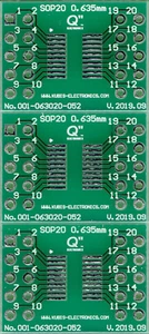 QSOP20, SSOP20 0.635mm(0.025") to 2 x IDC2x5 - 3 PCS. [AU] - Picture 1 of 1