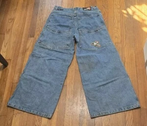 RARE! Vintage Kikwear Jeans 36" Jnco Style 30" Wide Leg Openings 1990s Y2K - Picture 1 of 14