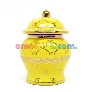 POTICHE DE PORCELANA TINAJITA 6" SOPERAS TINAJA JIMAGUAS SOPERITA YELLOW AMARILL - Picture 1 of 6