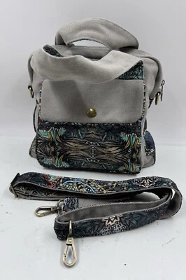 Bolso de Mano Mariposa Negro Para Mujer Bolso de Hombro de Lona Premium Bolso con Asa Superior Foto 1 de 4