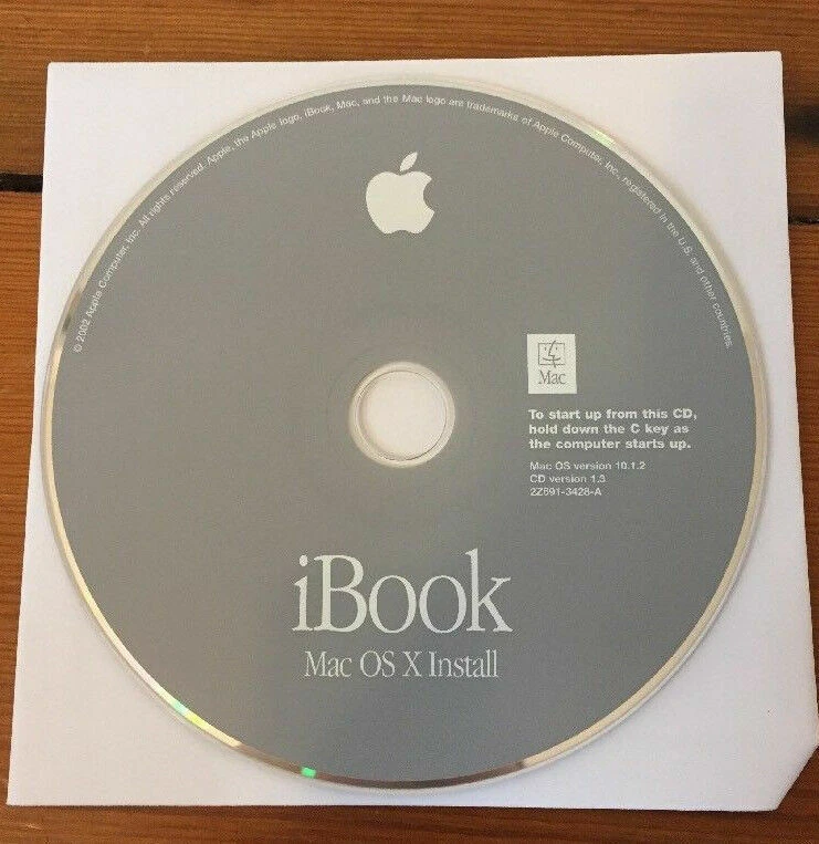 2002 iBook Mac OS X 10 10.1.2 Puma Macintosh Install Restore Software Disc CD - Image 1 of 3