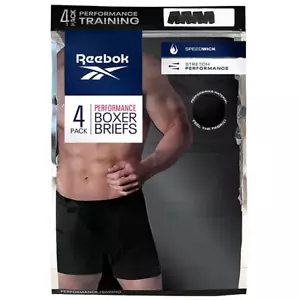 Reebok® Men's Speedwick Performance Training Boxer Briefs 4 Pack " STRETCH " - Picture 1 of 5