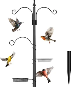 NEW TRADITIONAL BIRD FEEDING FEEDER FEED STATION WATER BATH SEED TRAY HANGING - Picture 1 of 9