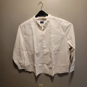 NEW BASIC EDITIONS  MEN'S BIG &TALL  SHIRT WHITE  LONG SLEEVE 4X - Picture 1 of 6