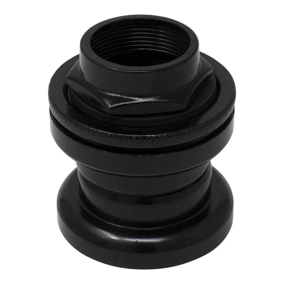 PRO+ Bike Bicycle Threaded 1" Headset 22.2x32.5x27mm Black - Image 1 of 2