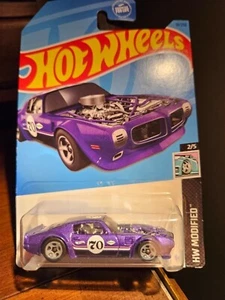 HOT WHEELS HW MODIFIED 1970 PONTIAC FIREBIRD Purple NEW B13 - Picture 1 of 2