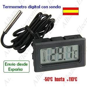 Termómetro digital De temperatura (-50 ºC hasta +110 ºC) + sonda
