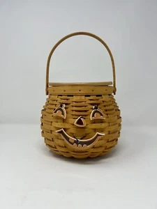 2001 Longaberger Pumpkin Patch Basket with Lid, Protector & Cert of Authenticity - Picture 1 of 12