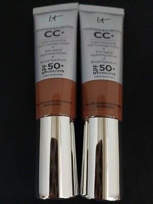 IT COSMETICS Lot CC+COLOR CORRECTING CREAM SPF 50+ Deep Bronze 1.08 Exp 10/24 - Image 1 of 3