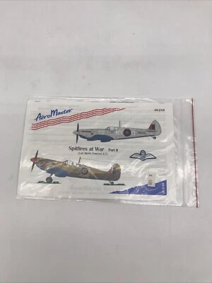 1/48 AeroMaster 48210 Spitfire At War (2) Decals KH - Image 1 of 2