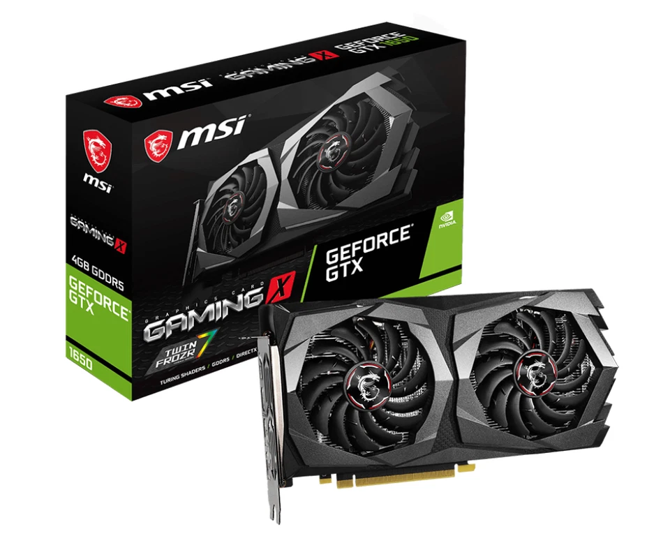 MSI SCHEDA VIDEO NVIDIA GEFORCE GTX 1650 4GB GDDR6 GAMING GRAFICA HDMI DVI - Immagine 1 di 1