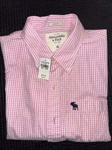 Abercrombie & Fitch MENS SHIRT SHORT SLEEVE COTTON SIZE XL - Picture 1 of 5