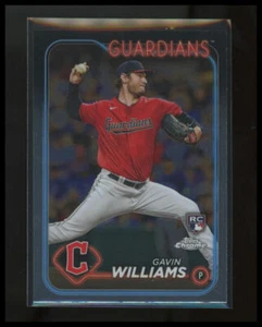 Gavin Williams 2024 Topps Chrom Baseball Guardians Rookie Karte #15 - Bild 1 von 2