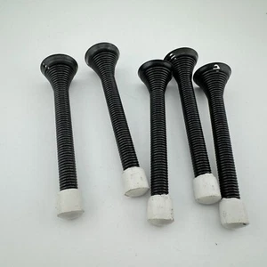 5 Pack of Oil Rubbed Bronze Spring Door Stops - 4 Inch Heavy Duty Door Stop - Picture 1 of 4