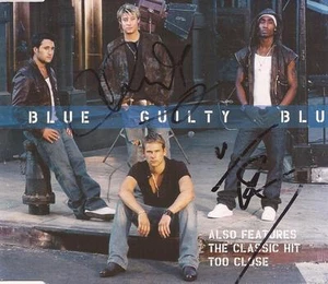AZUL: FUNDA DE CD FIRMADA POR DUNCAN JAMES & SIMON WEBBE *CULPABLE*+CERTIFICADO DE AUTENTICIDAD - Imagen 1 de 1