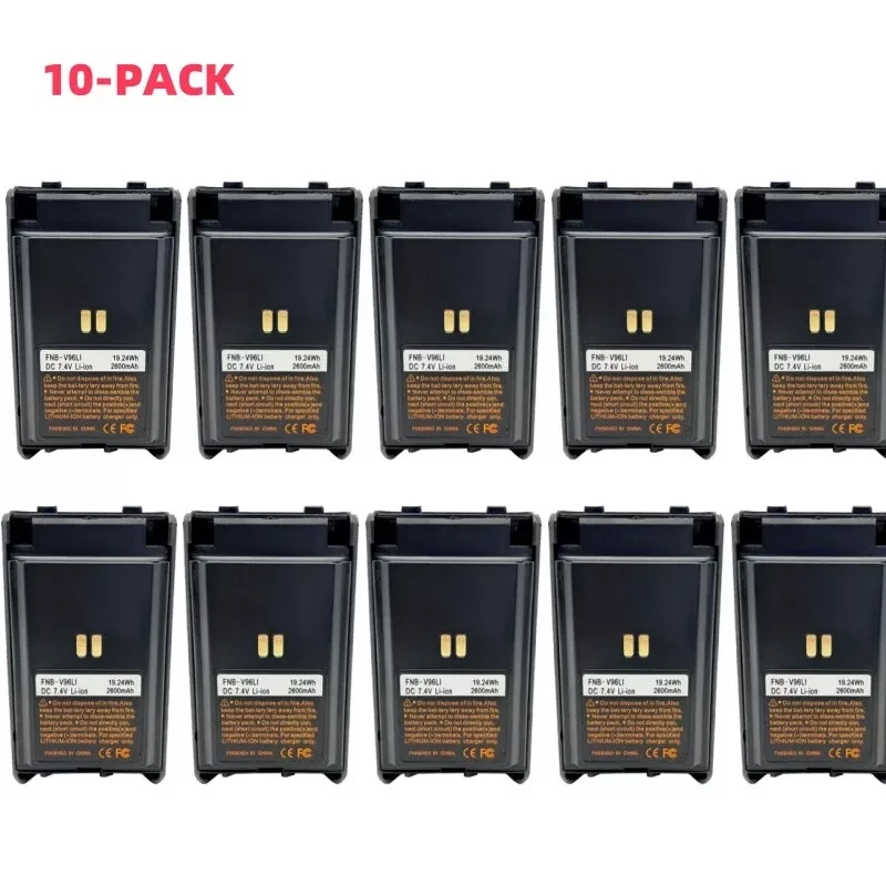 Lot 10 FNB-V96 Li-ion Battery For VX350 VX351V VX354 VX354V Radio 2600mAh - Image 1 of 4