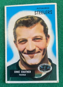 1955 Bowman #134 Ernie Stautner - Pittsburgh Steelers - Picture 1 of 2