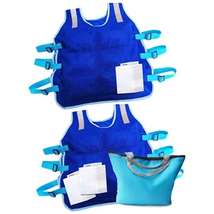 Ice Bag Vest Summer Cooling Vest Cooling Safety Vest With Ice Packs Cooling Gear - Picture 1 of 14