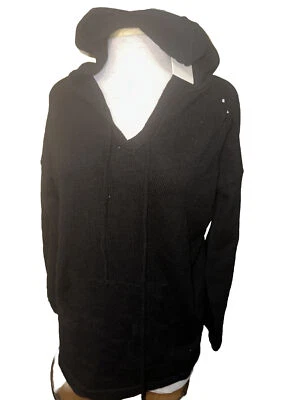 Dancer & Marvel Solid Black Pullover NWT Long Sleeve Sweater Women's Size Medium - Image 1 of 4